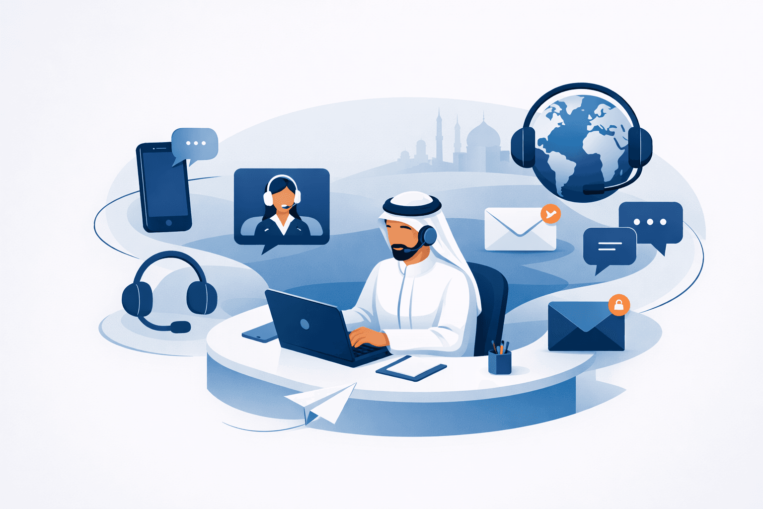 مشهد دعم التواصل